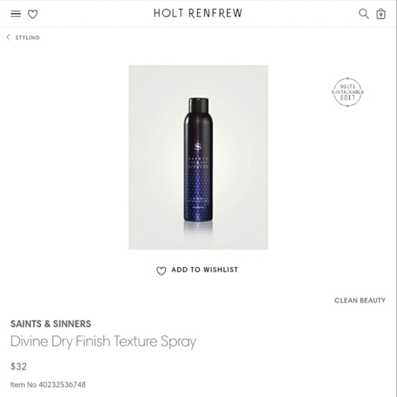 Saints & Sinners Divine Dry Finish Texture Spray 180 g *BRAND NEW, Sealed - Picture 3 of 13